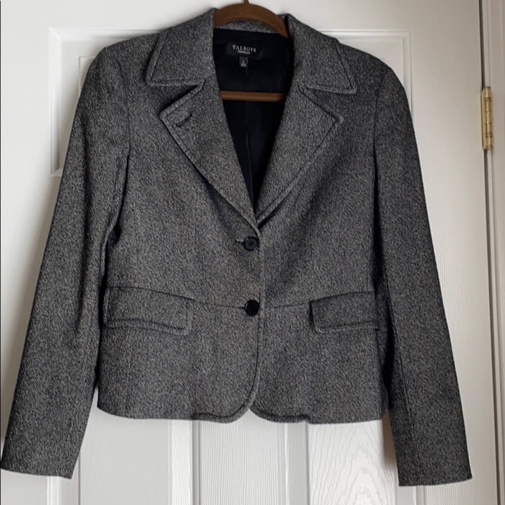Talbots tweed blazer
